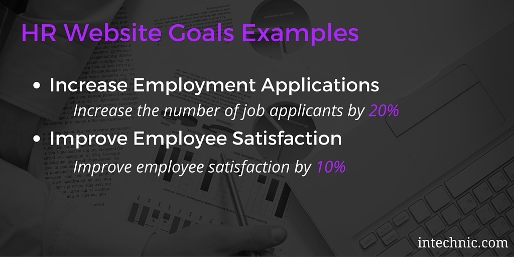 HR Website Objectives Examples