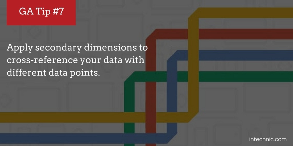 Apply secondary dimensions