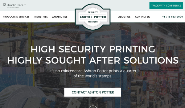 Ashton Potter Homepage Featuring Taglines Ashton Potter Homepage Featuring Taglines