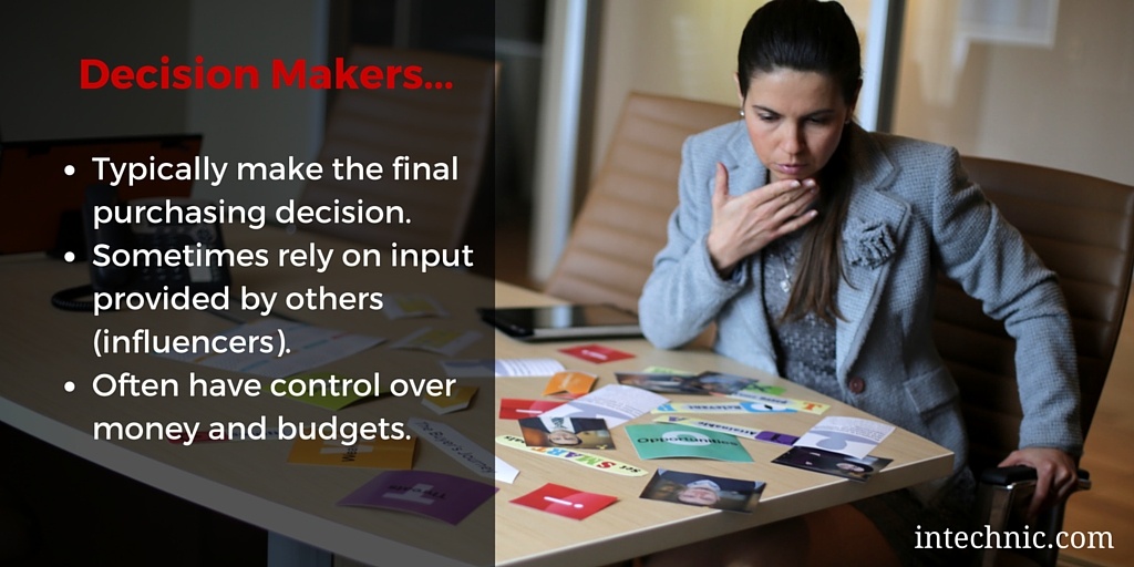 Attributes of decision makers