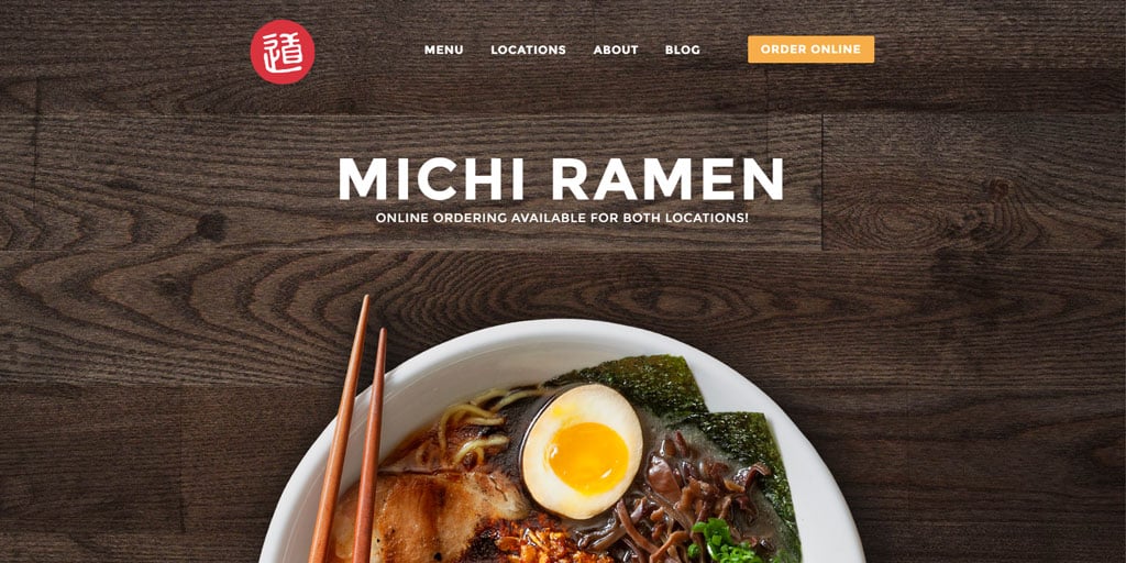 Best restaurant website design inspirations_4_michiramen