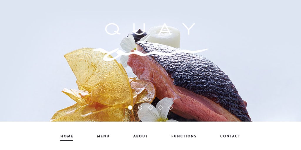 Best restaurant website design inspirations_7_quay