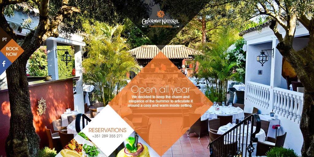 Best restaurant website design inspirations_9_gourmetnaturalrestaurant