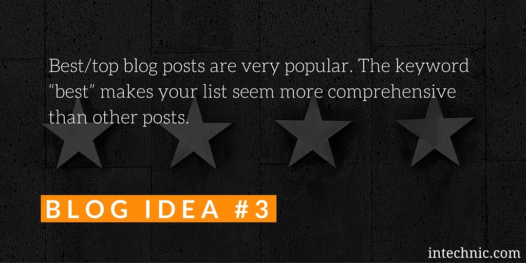 Best & top blog posts are very popular