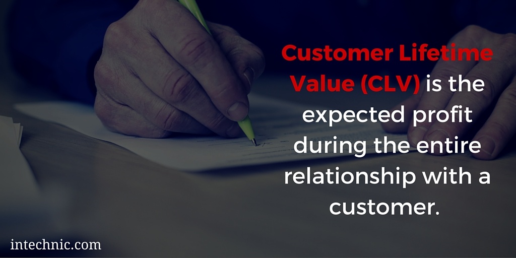 Customer Lifetime Value (CLV) is the expected profit during the entire relationship with a customer Customer Lifetime Value (CLV) is the expected profit during the entire relationship with a customer