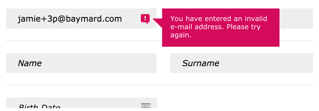 Make Error Validation User-Friendly Make Error Validation User-Friendly