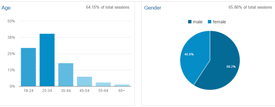 Google Analytics Demographics Overview