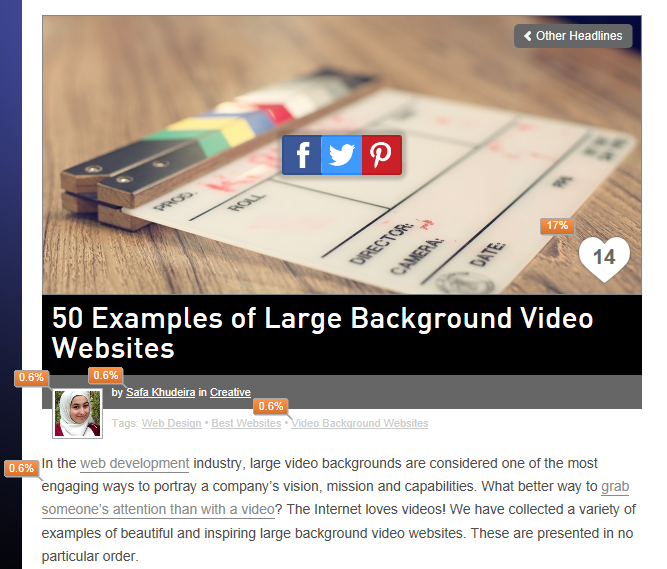 Google Analytics In-Page Analytics