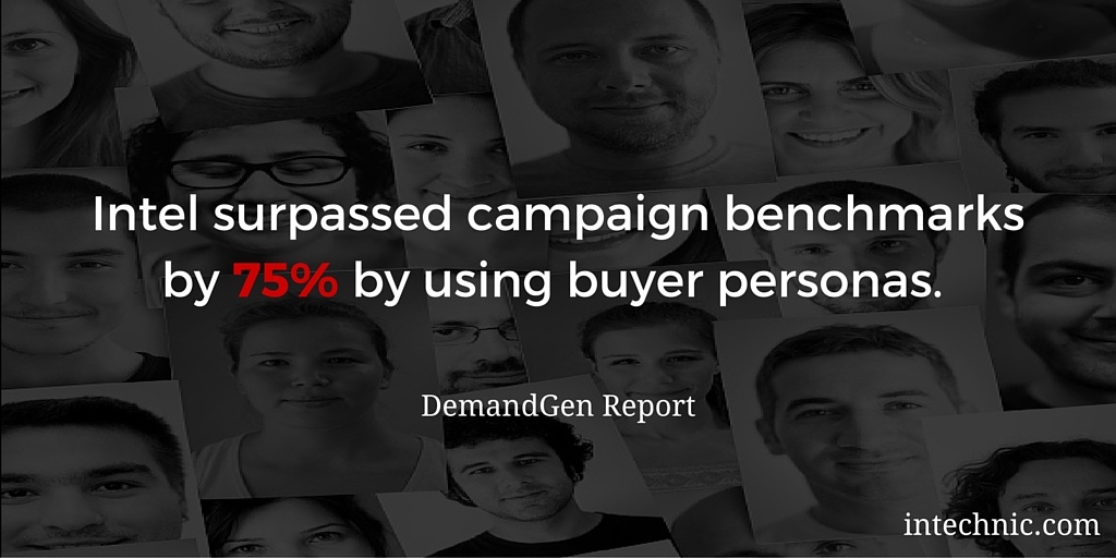 Intel surpassed campaign benchmarks by 75 by using buyer personas