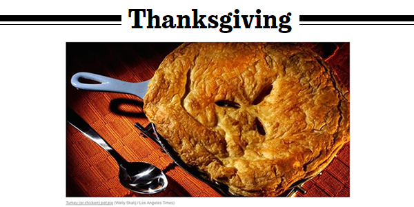 LA Times Thanksgiving Recipes -  food