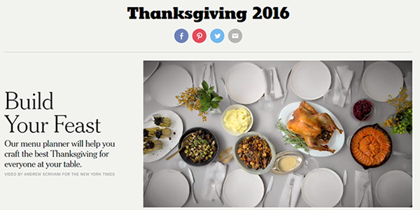 New York Times Thanksgiving Recipes - feast