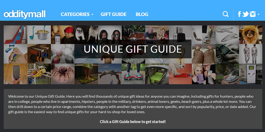 Best sites for Unique Christmas and Holiday Gifts