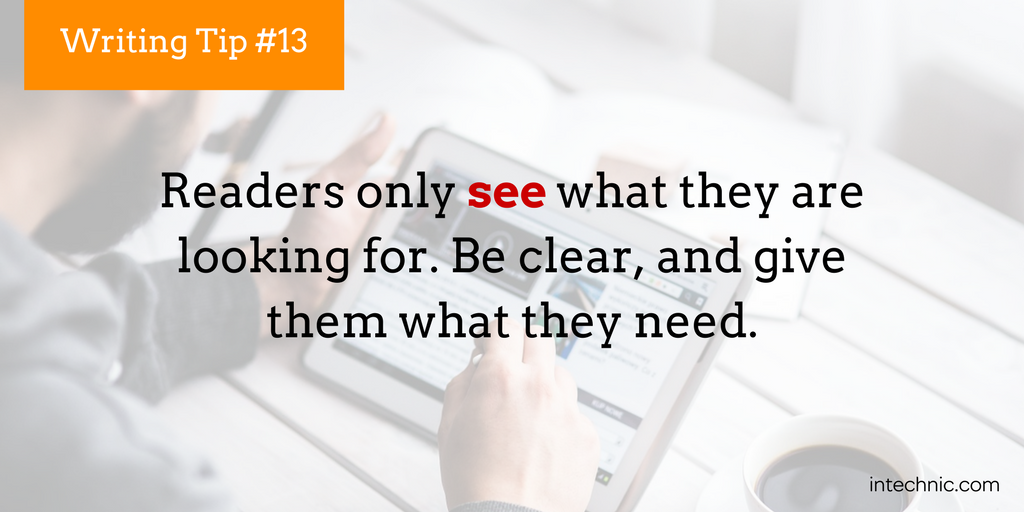 Readers only see what they are looking for
