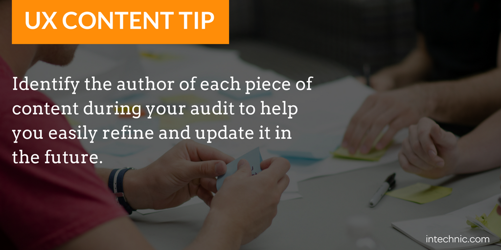 Identify the author of each piece of content during your audit.png