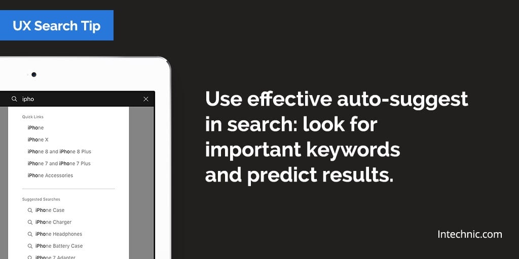 Use effective auto-suggest in search