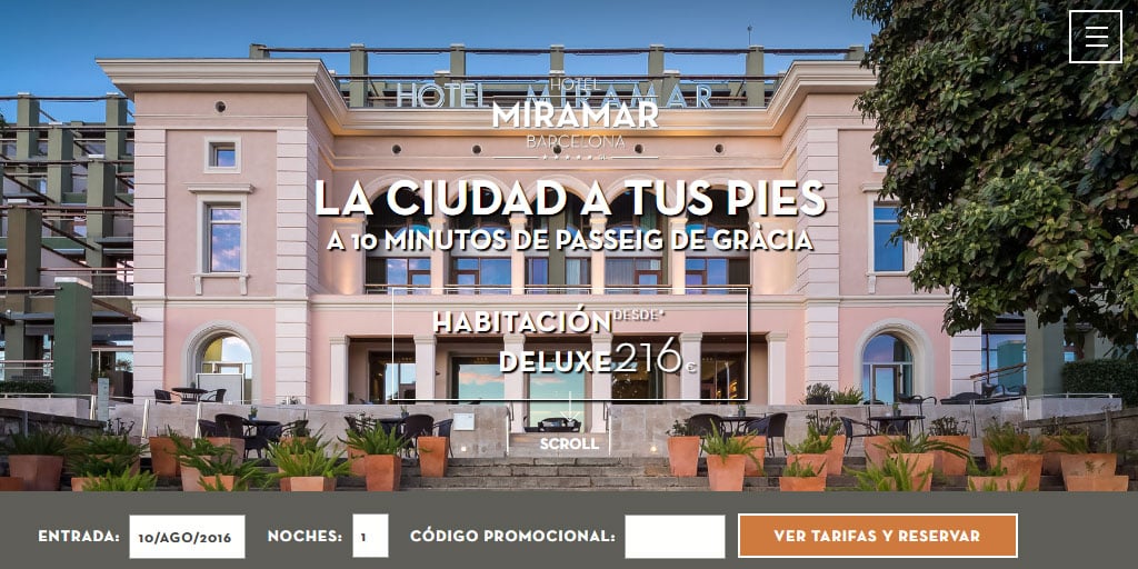 Hotel de lujo 5 estrellas en Barcelona