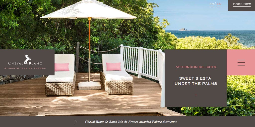 Luxury hotel  in St Barths by LVMH Hotel Management